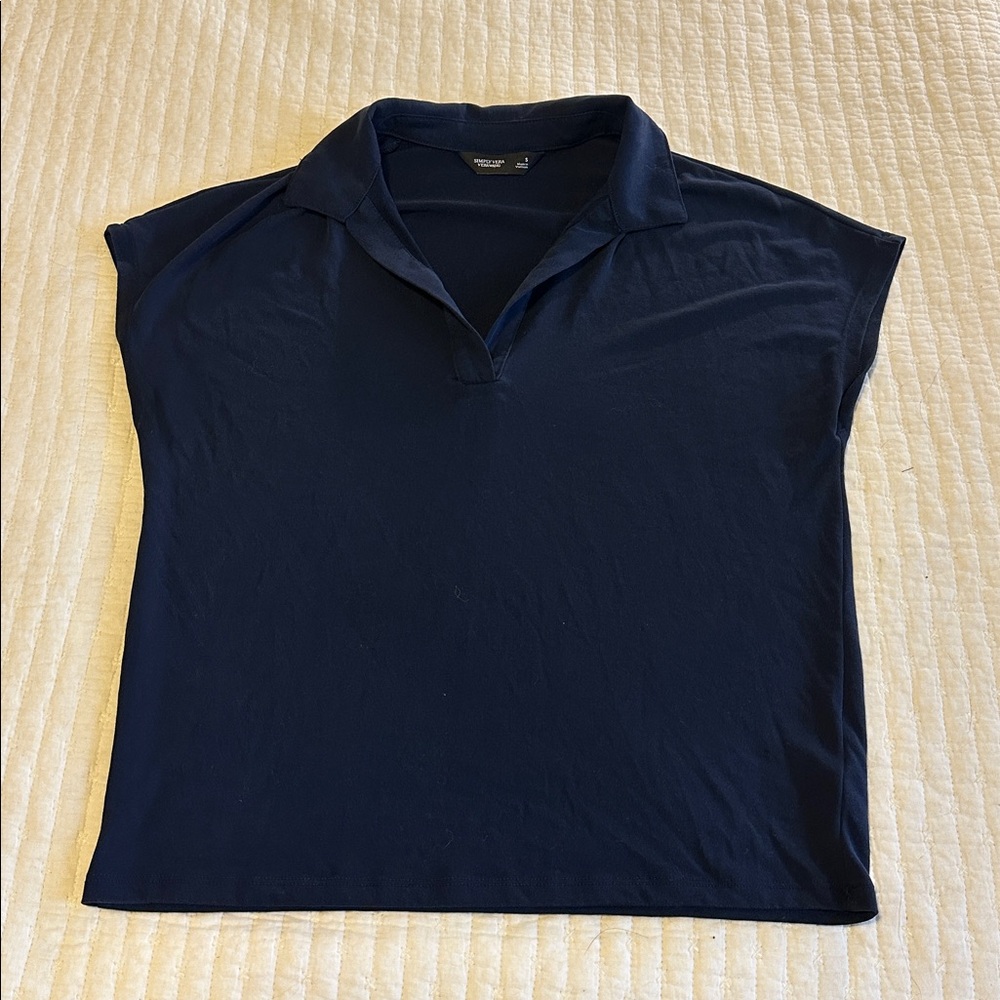 Simply Vera Vera Wang Deep Blue Top